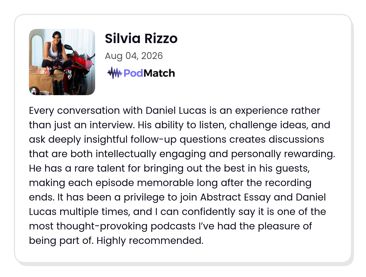 PodMatch guest review by Silvia Rizzo, dated August 4, 2026